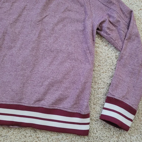 Trademark Brooklyn Cloth Burgundy Varsity Jacket Mens M Retro 90s Streetwear - Picture 13 of 14